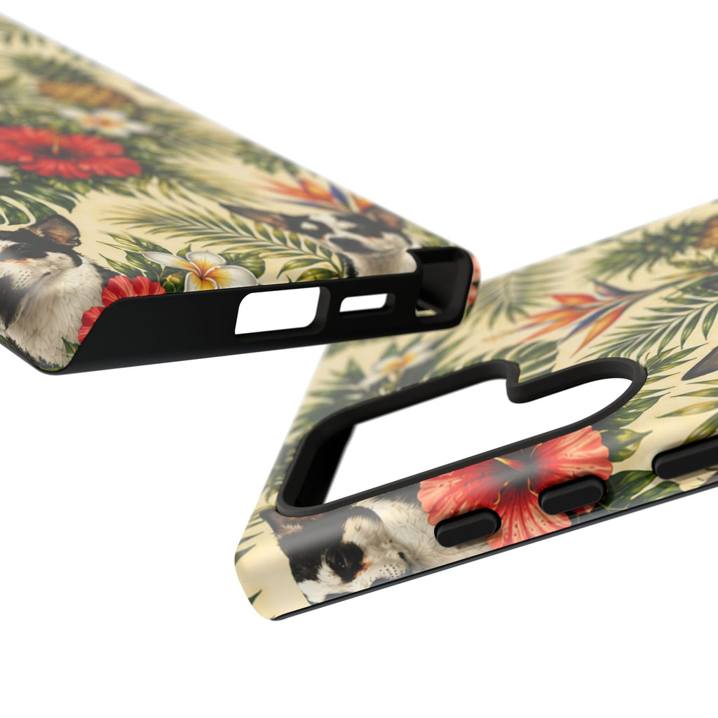 Tropical chihuahua Phone Case — Floral Pineapple Protective Tough Case
