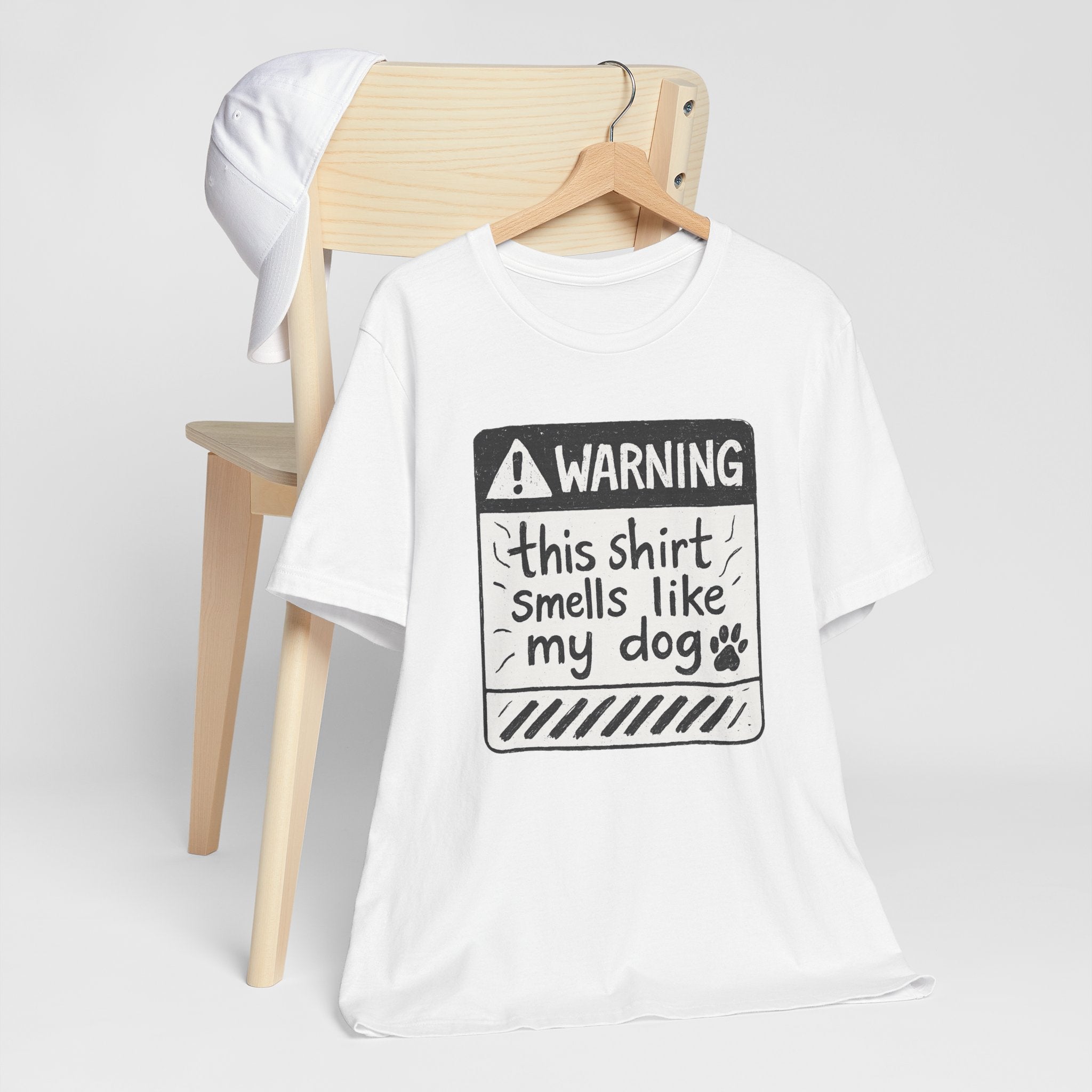 T-Shirt — "Warning: This Shirt Smells Like My Dog" Funny Dog Lover Tee