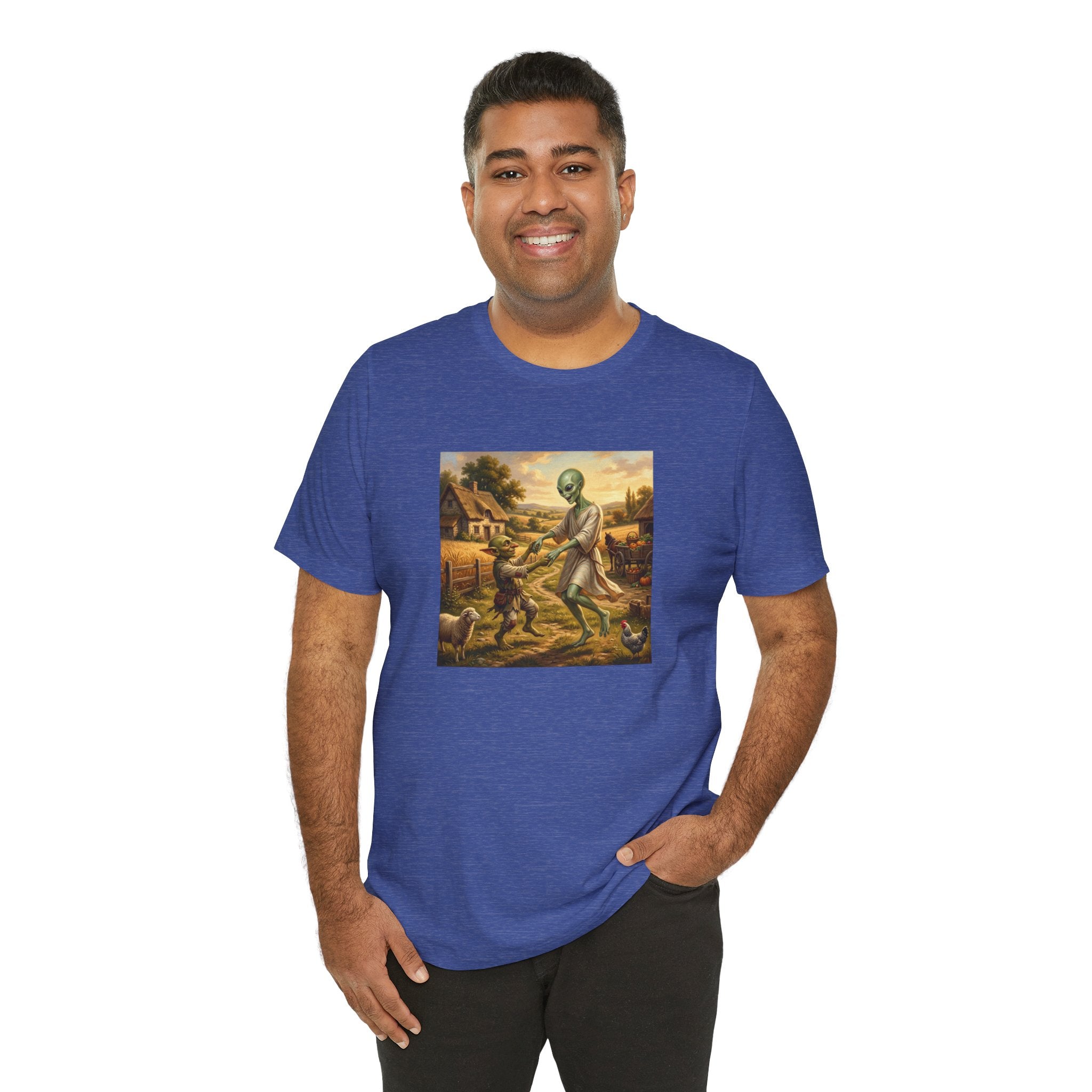 Alien Harvest Vintage Art T‑Shirt