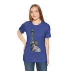 Statue of Liberty Graphic Tee — Black & White NYC Landmark T-Shirt