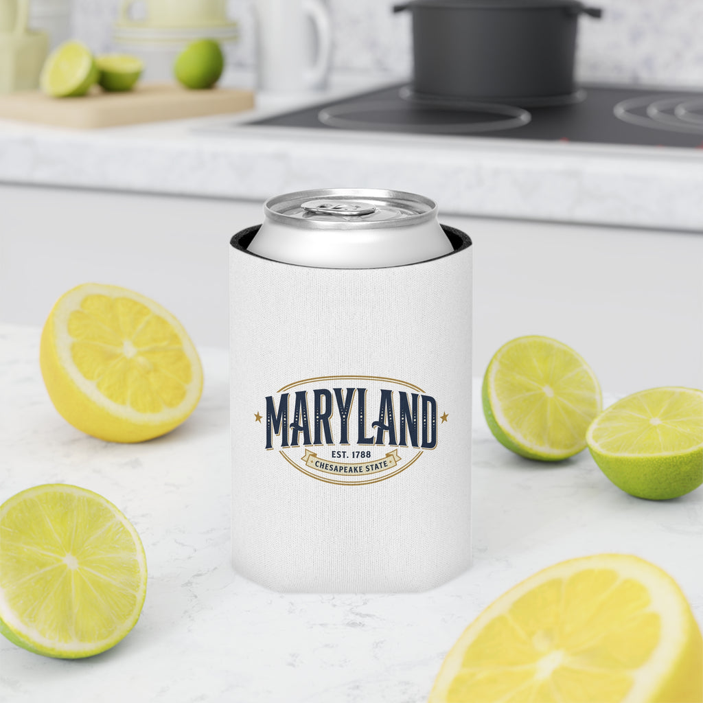 Maryland Can Cooler – Retro Chesapeake States Beverage Koozie