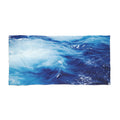 Ocean Wave Beach Towel — Blue Sea Surf Print