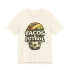 T-Shirt — Tacos & Fútbol Graphic Tee — Soccer Fan Mexican Food Mashup