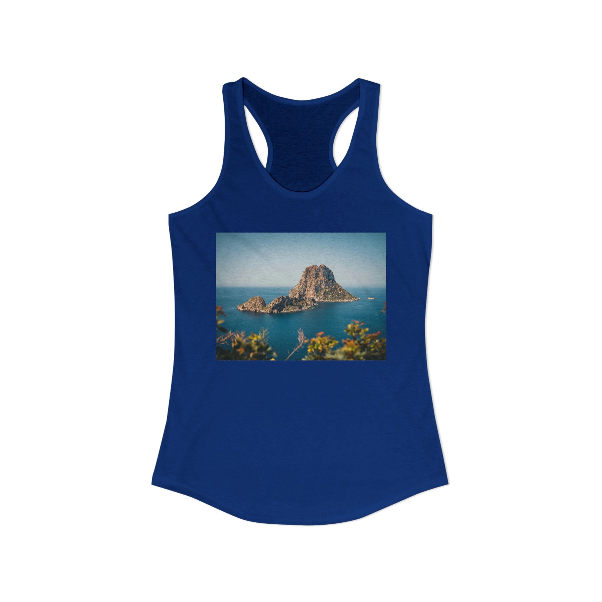 Women's Racerback Tank - Es Vedrà, Spain View