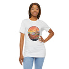Sunset Tuscan Landscape T-Shirt — Vintage Italian Countryside Graphic Tee