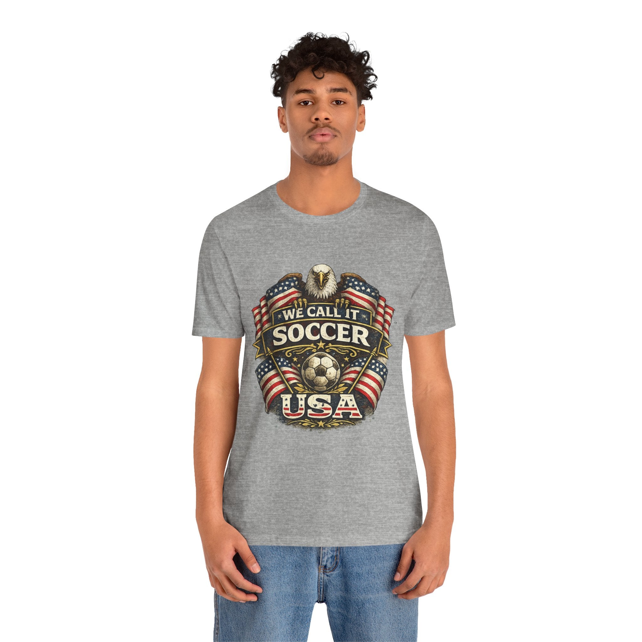 We Call It Soccer USA T-Shirt – Patriotic Eagle Soccer Tee