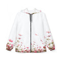 Floral Field Windbreaker Jacket – Pink Cosmos All-Over Print Hooded Jacket