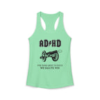 ADHD AC/DC Tank — "For Those About to Focus We Salute You" Graphic T-Shirt