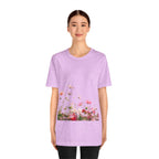 Floral Meadow Tee – Pink Wildflower Field Graphic T-Shirt