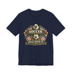 Soccer Deal With It T-Shirt — Patriotic Eagle Soccer Tee for Players & Fans