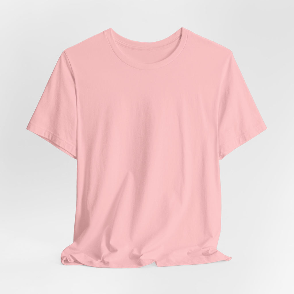 Nature Sunset Mountain Back Design T-Shirt — Scenic River & Pine Forest Graphic Tee