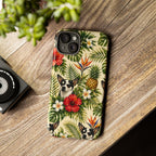 Tropical chihuahua Phone Case — Floral Pineapple Protective Tough Case