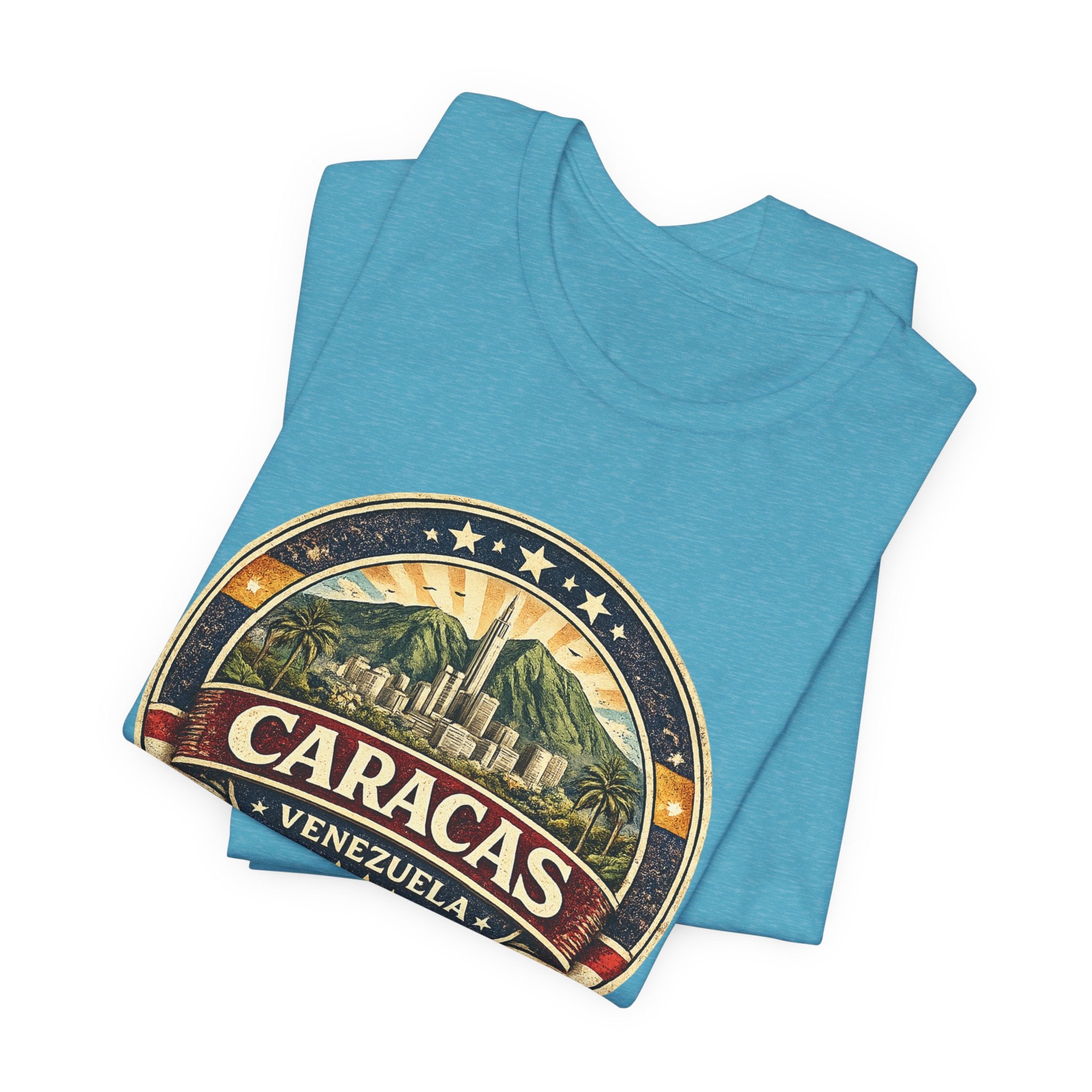 Caracas Venezuela Vintage Travel Tee — Retro City Badge T-Shirt