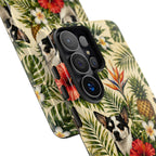 Tropical chihuahua Phone Case — Floral Pineapple Protective Tough Case