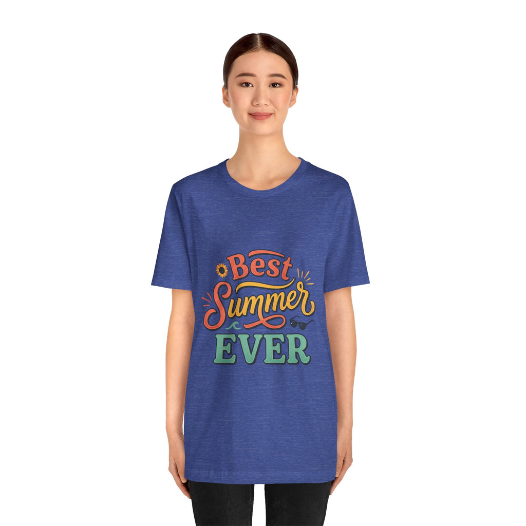 Best Summer Ever T-Shirt — Retro Colorful Vacation Tee