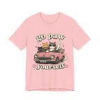 Go Paw Yourself Cat Tee – Cute Retro Cats in Convertible T‑Shirt