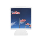 Patriotic American Flag Can Cooler – USA Stars & Stripes Beverage Koozie for 4th of July, Memorial Day, Veterans Day