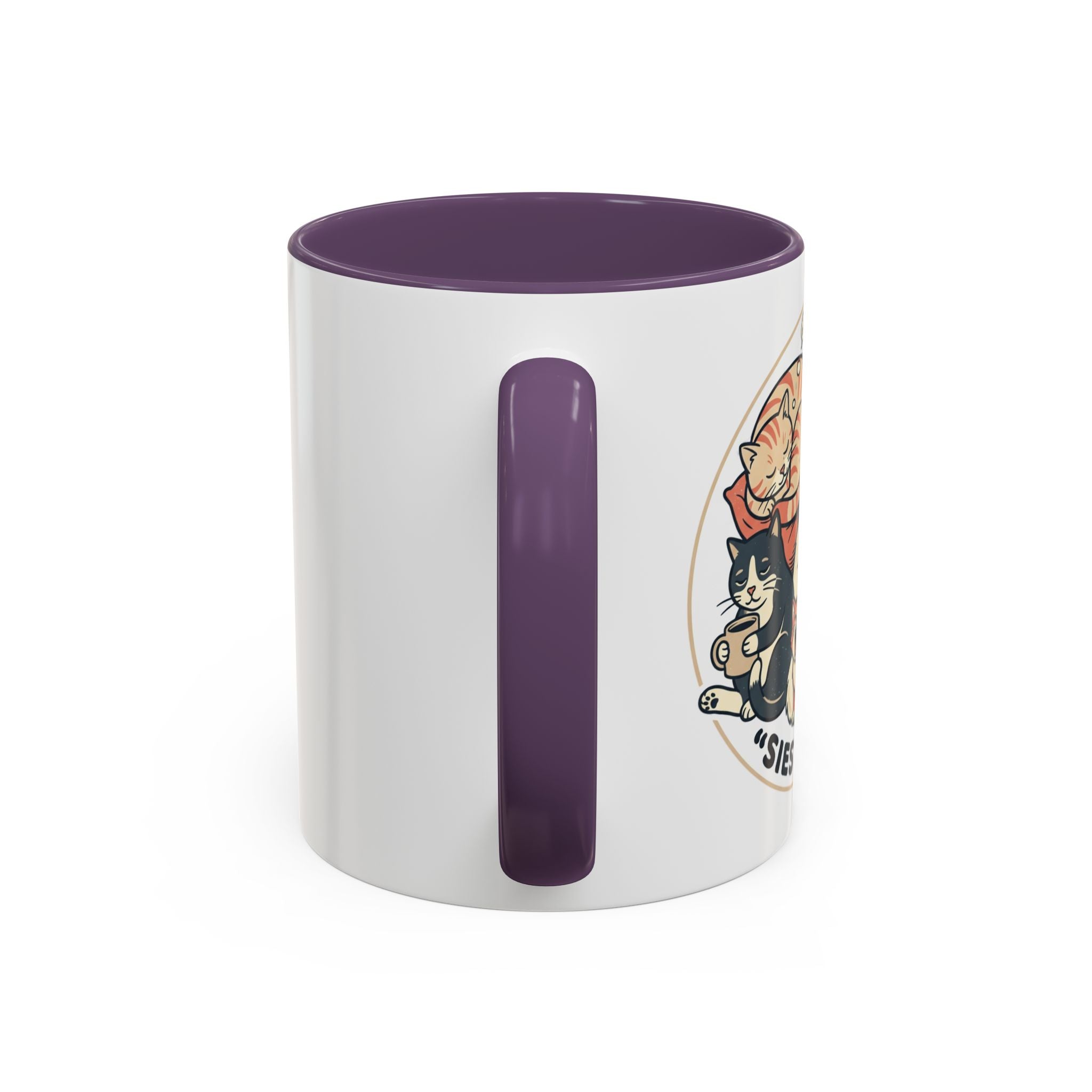 Cat Jester Accent Coffee Mug – Whimsical Vintage Cat Illustration (11/15oz)