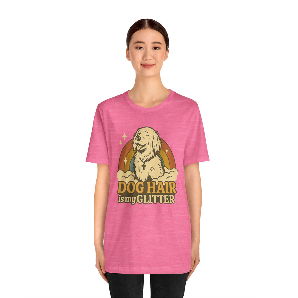 "Dog Hair Is My Glitter" – Retro Golden Vibes Edition