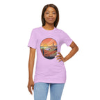 Sunset Tuscan Landscape T-Shirt — Vintage Italian Countryside Graphic Tee