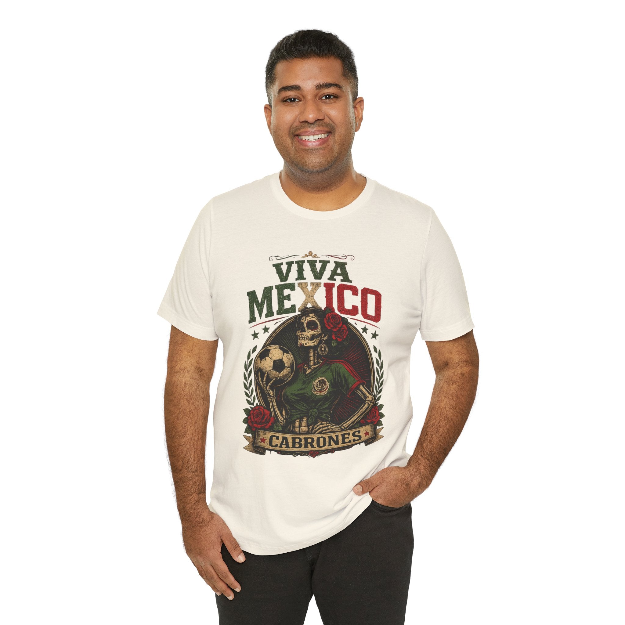 Mexico Catrina Skull T‑Shirt — Day of the Dead Mexican Soccer Tee
