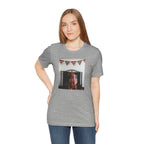 Patriotic Dog T-Shirt - Photo Print with American Flag Bunting