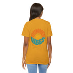 Summer Vibes Tee — Retro Sun Graphic Back Print
