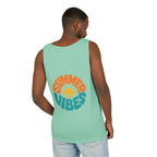 Summer Vibes Unisex Tank Top - Retro Sun Graphic