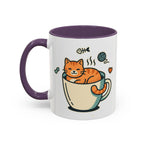 Cat in Cup Coffee Mug — Cute Cat Lover Accent Mug (11/15oz)