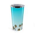 Palm Tree Sky 20oz Tumbler – Coastal Beach Vibes Stainless Travel Cup