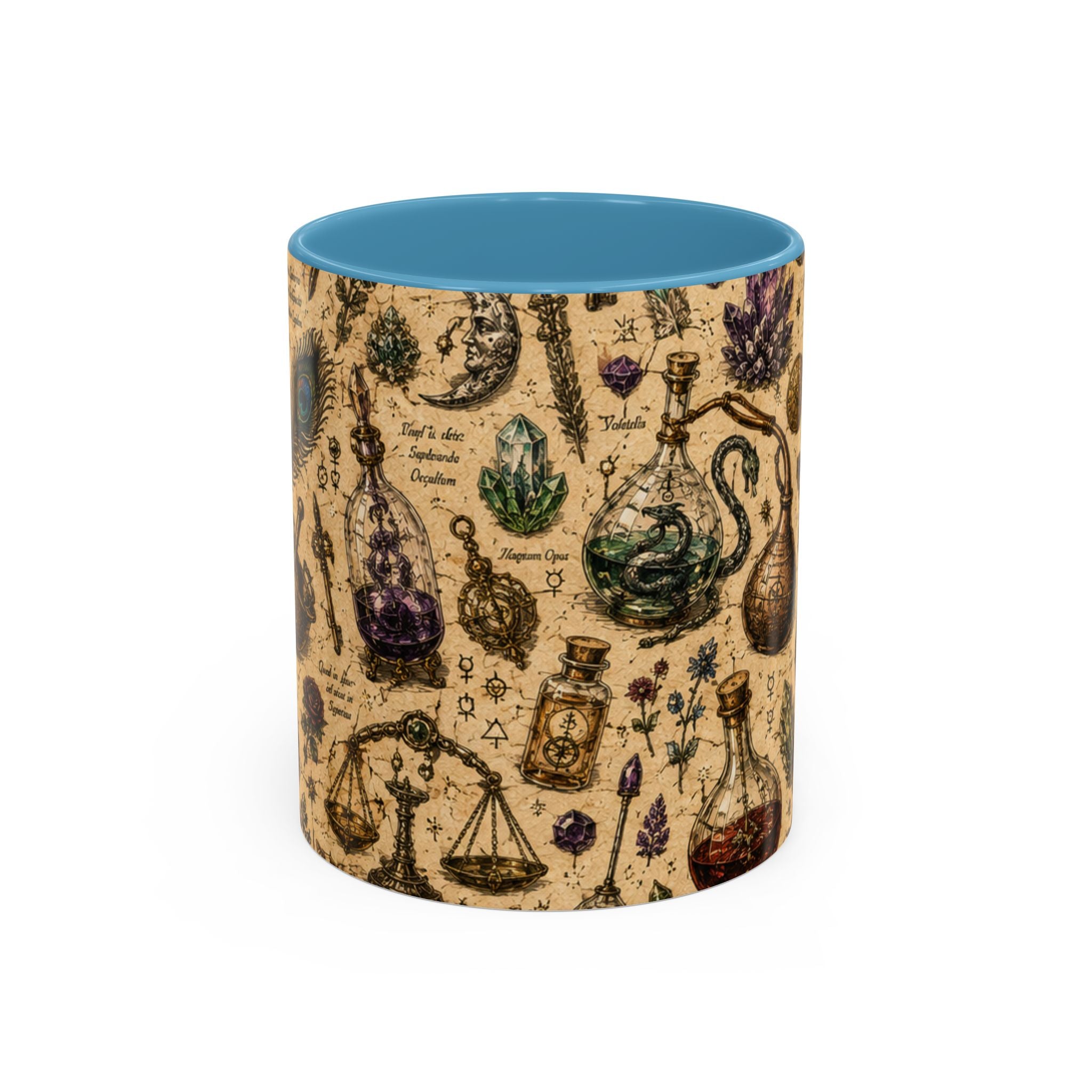 The Alchemist's Cabinet Coffee Mug — Vintage Apothecary Accent Mug (11/15 oz)
