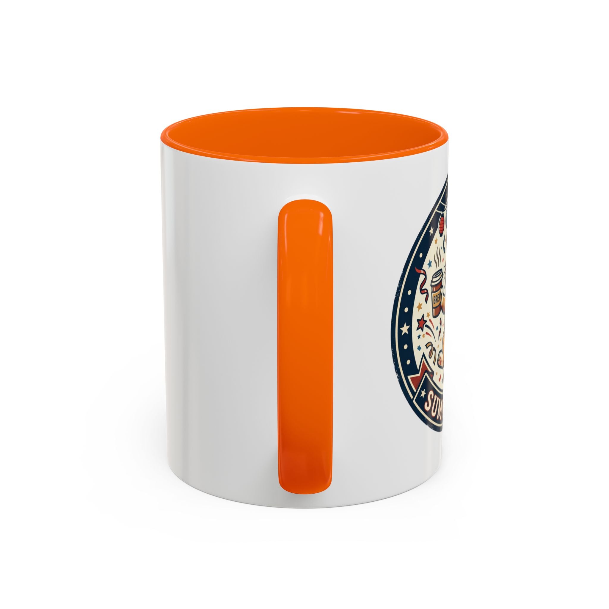 Space Camper Patch Coffee Mug — Retro Astronaut Camper 11/15oz Accent Mug