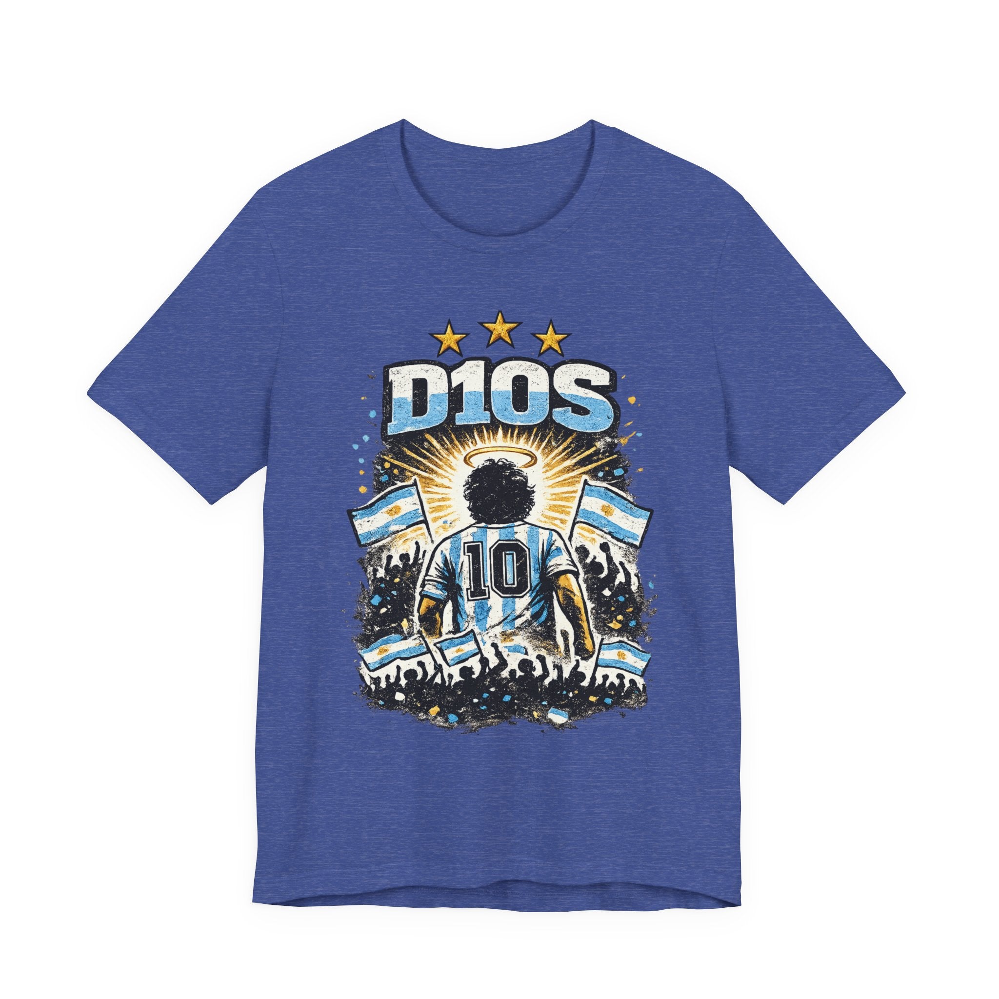 Dios 10 Argentina Soccer Tee — Maradona Tribute Football Shirt