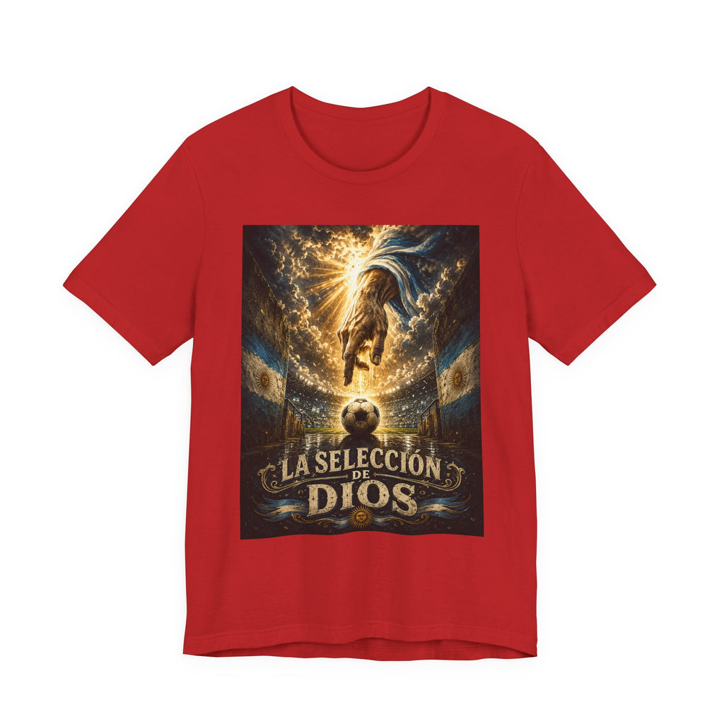 Soccer Faith T-Shirt — "La Selección de Dios" Graphic Tee