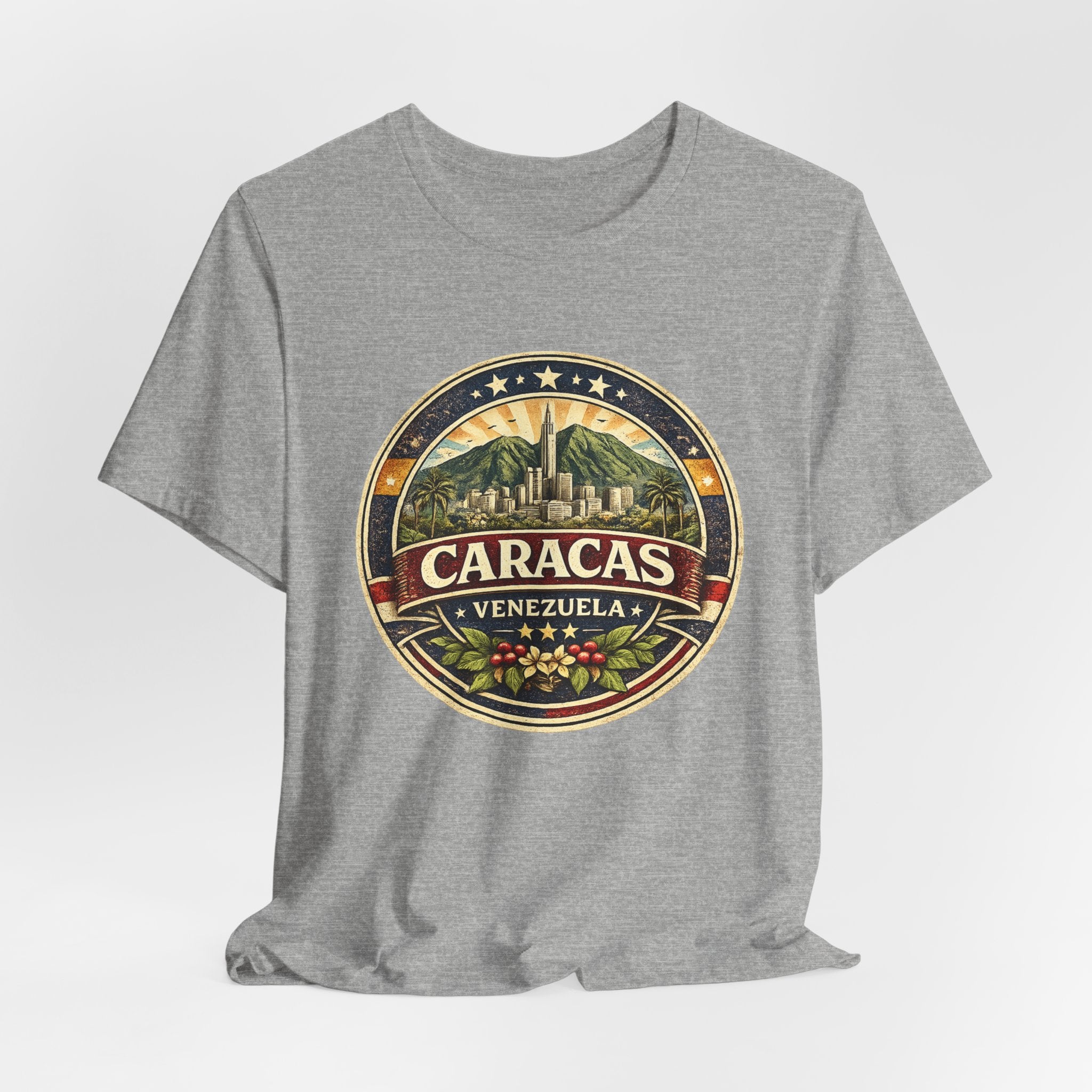 Caracas Venezuela Vintage Travel Tee — Retro City Badge T-Shirt
