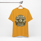 Mexico Soccer T‑Shirt — "Hecho en México, Criado con Fútbol" Vintage Football Tee