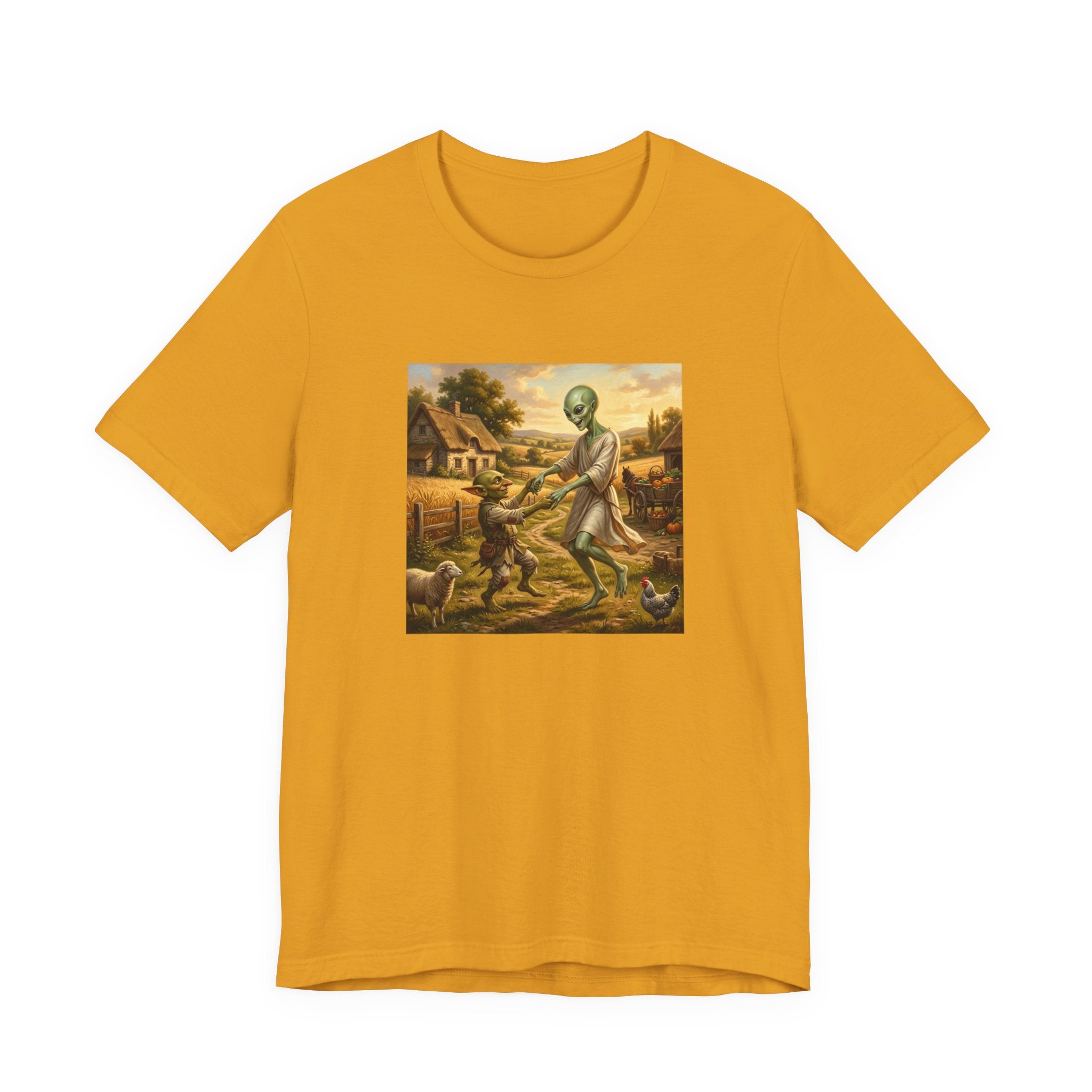 Alien Harvest Vintage Art T‑Shirt
