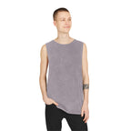 Summer Vibes Stonewash Tank Top — Retro Sunset Graphic Tank