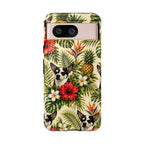 Tropical chihuahua Phone Case — Floral Pineapple Protective Tough Case