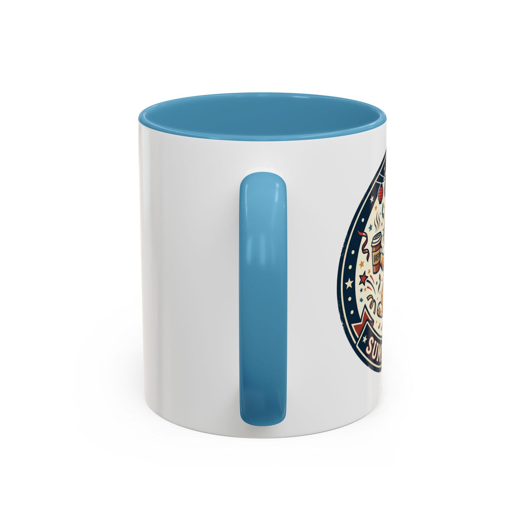 Space Camper Patch Coffee Mug — Retro Astronaut Camper 11/15oz Accent Mug