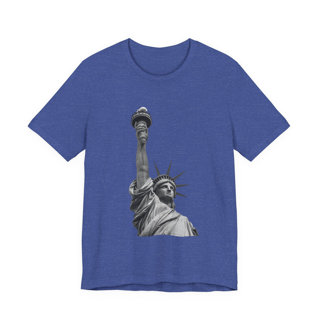 Statue of Liberty Graphic Tee — Black & White NYC Landmark T-Shirt