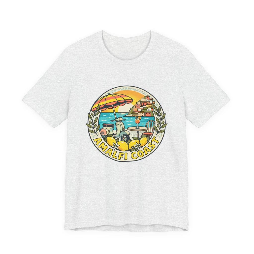 Amalfi Coast Vintage Travel Tee — Scenic Lemon & Vespa Graphic