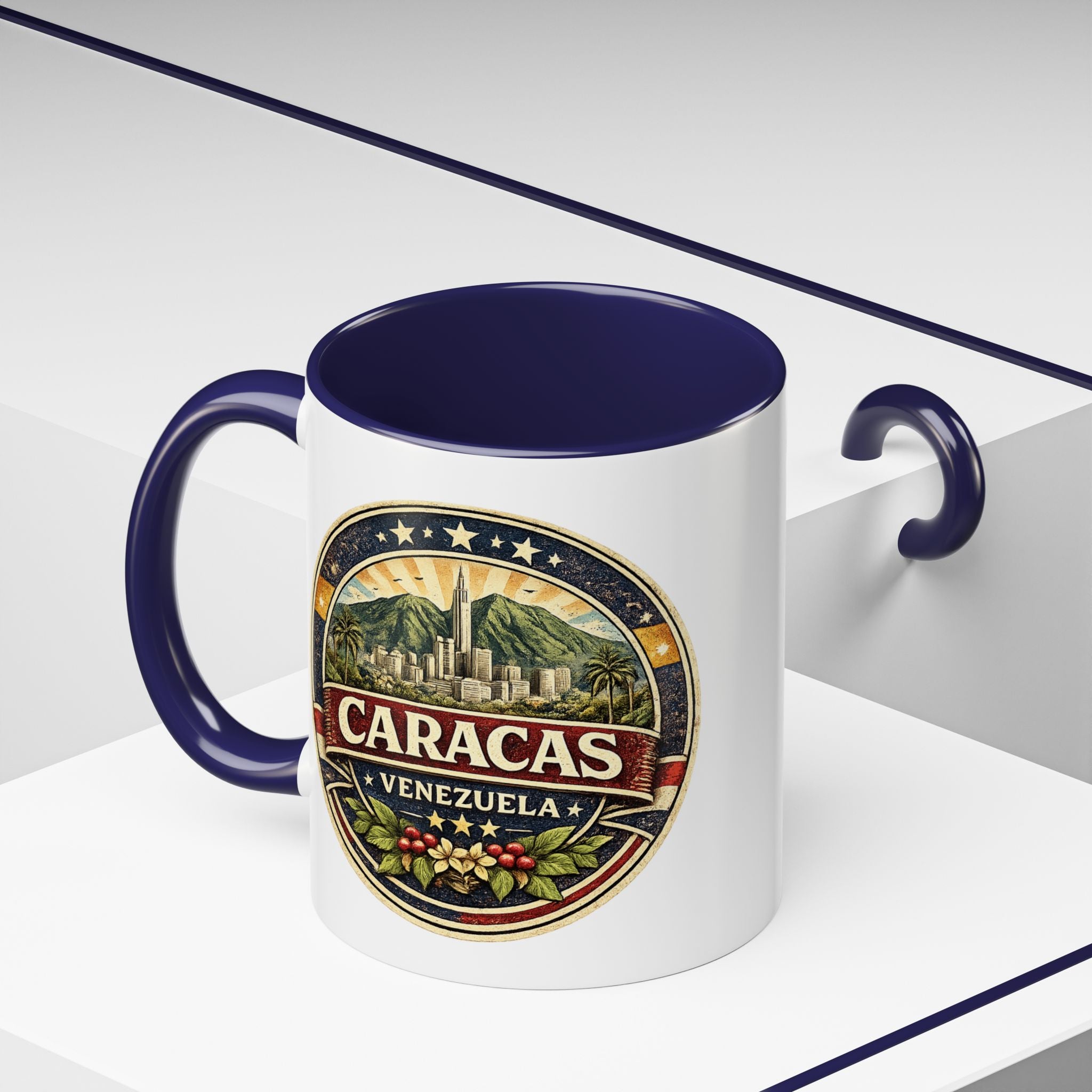 Caracas Venezuela Vintage Travel Accent Coffee Mug