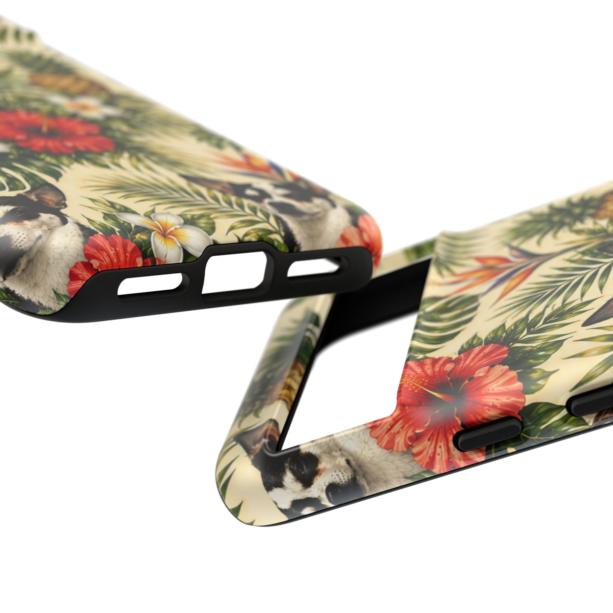 Tropical chihuahua Phone Case — Floral Pineapple Protective Tough Case