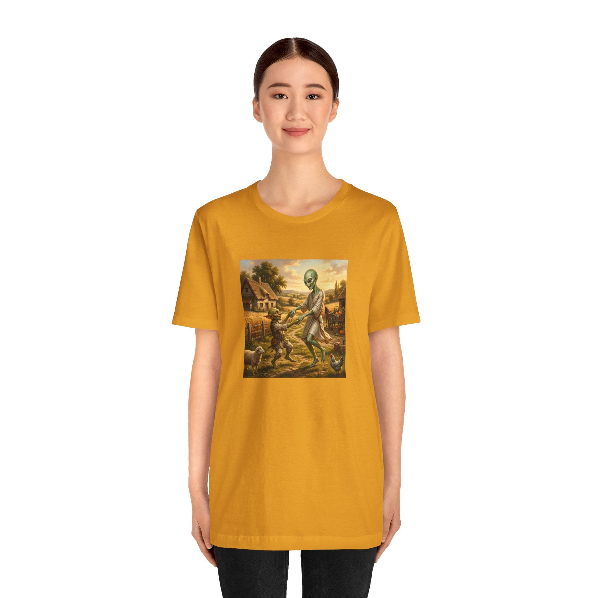 Alien Harvest Vintage Art T‑Shirt