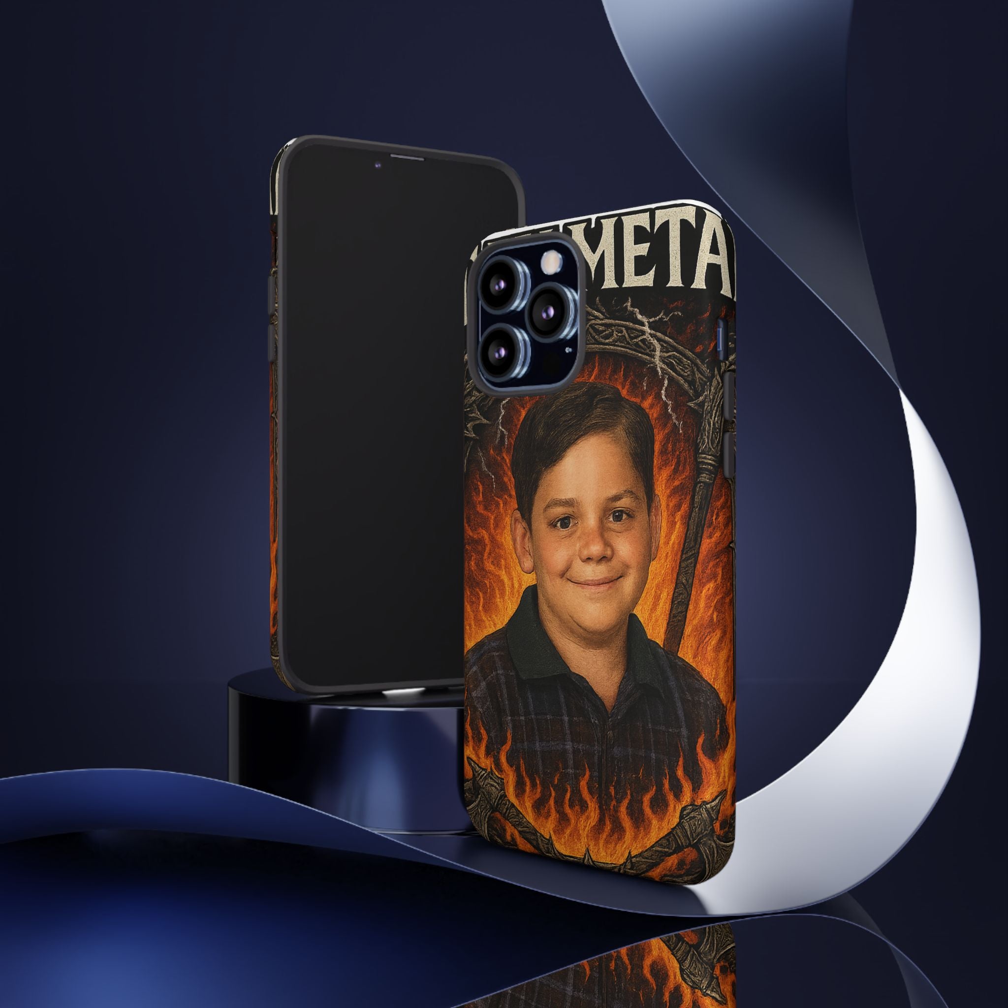 Metalhead Phone Case, Tough Cases for Music Lovers, Personalize with Unique Art, Gift for Metal Fans, Rock Lover's Accessory