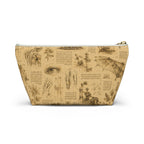 Leonardo Da Vinci  Sketch Accessory Pouch — Leonardo-Inspired T-Bottom Cosmetic Bag