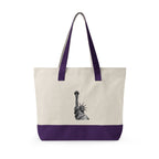 Statue of Liberty Canvas Tote — Zippered Eco Travel Bag
