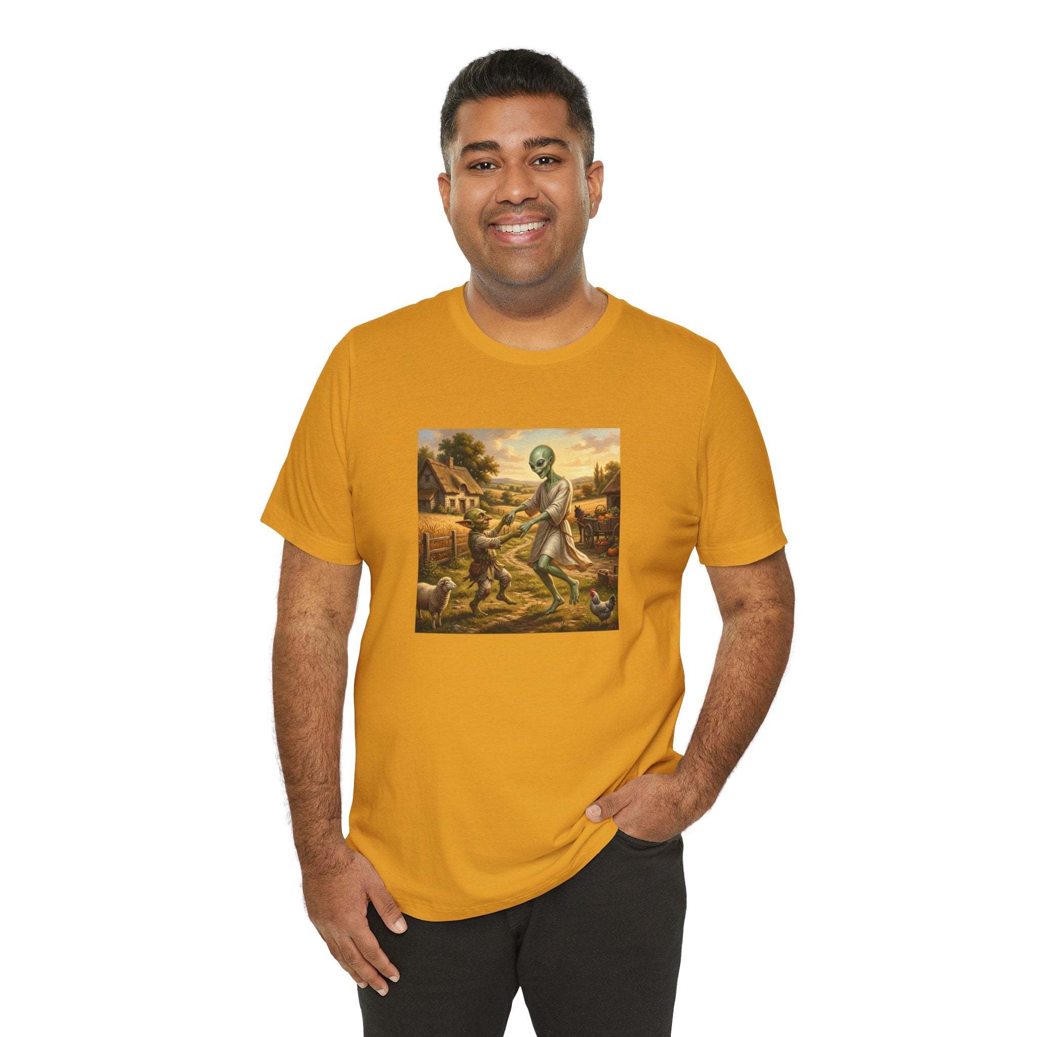 Alien Harvest Vintage Art T‑Shirt
