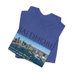 Baltimore Skyline Photo Tee — Inner Harbor Cityscape T-Shirt